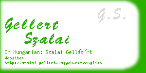 gellert szalai business card